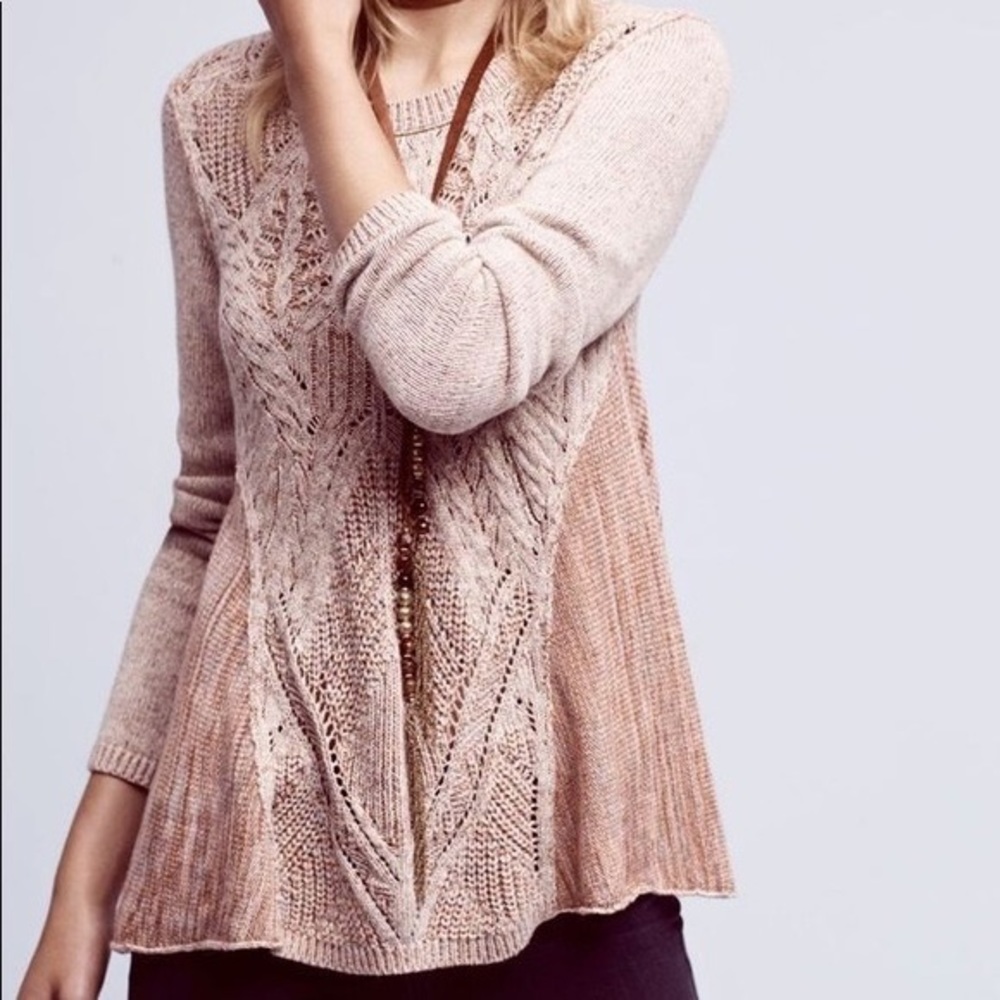 Anthro. | Moth Anita Back Zip Swing Sweater